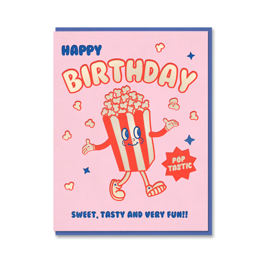Happy Birthday Popcorn Card