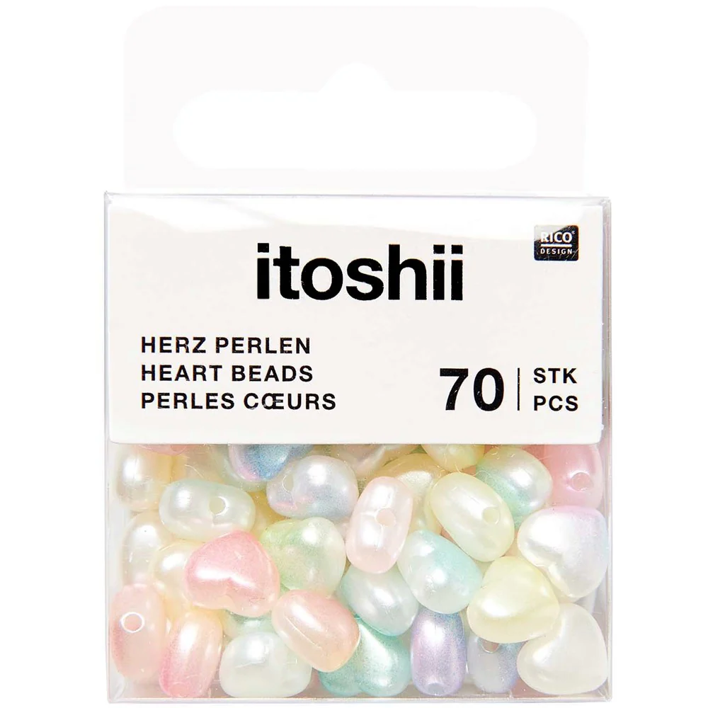 Itoshii Heart Beads Rainbow Pearl