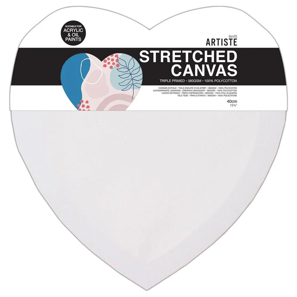 Heart Canvas 40cm - 380gsm