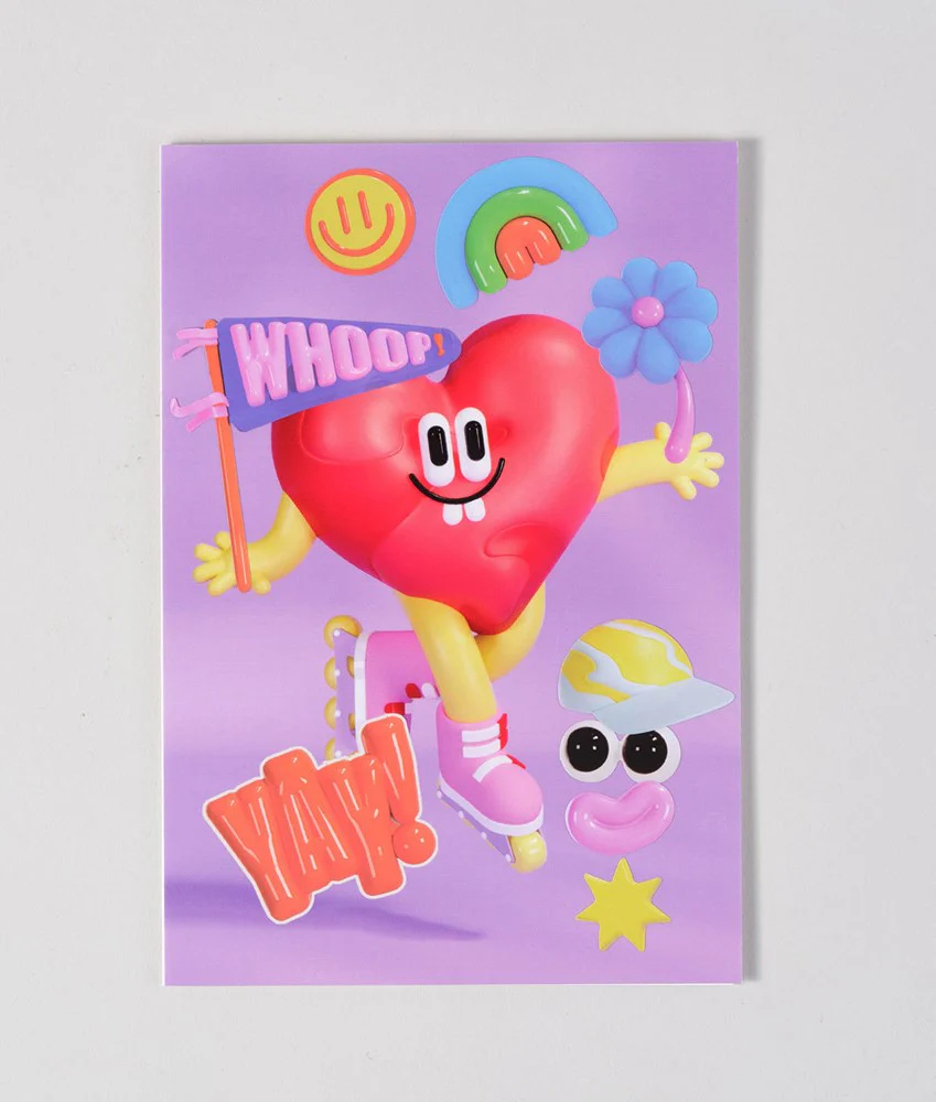 Heart Kids Sticker Card - Image 3