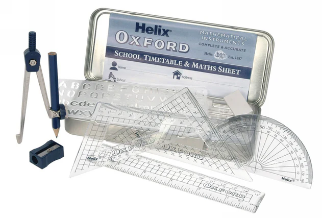 Helix Oxford Maths Set in Tin - Image 2