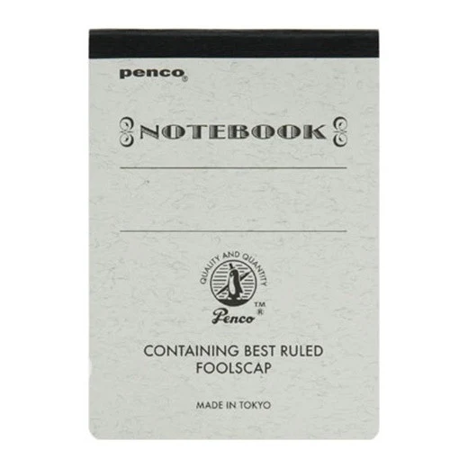 Hightide: Foolscap A7 Notebook - Black