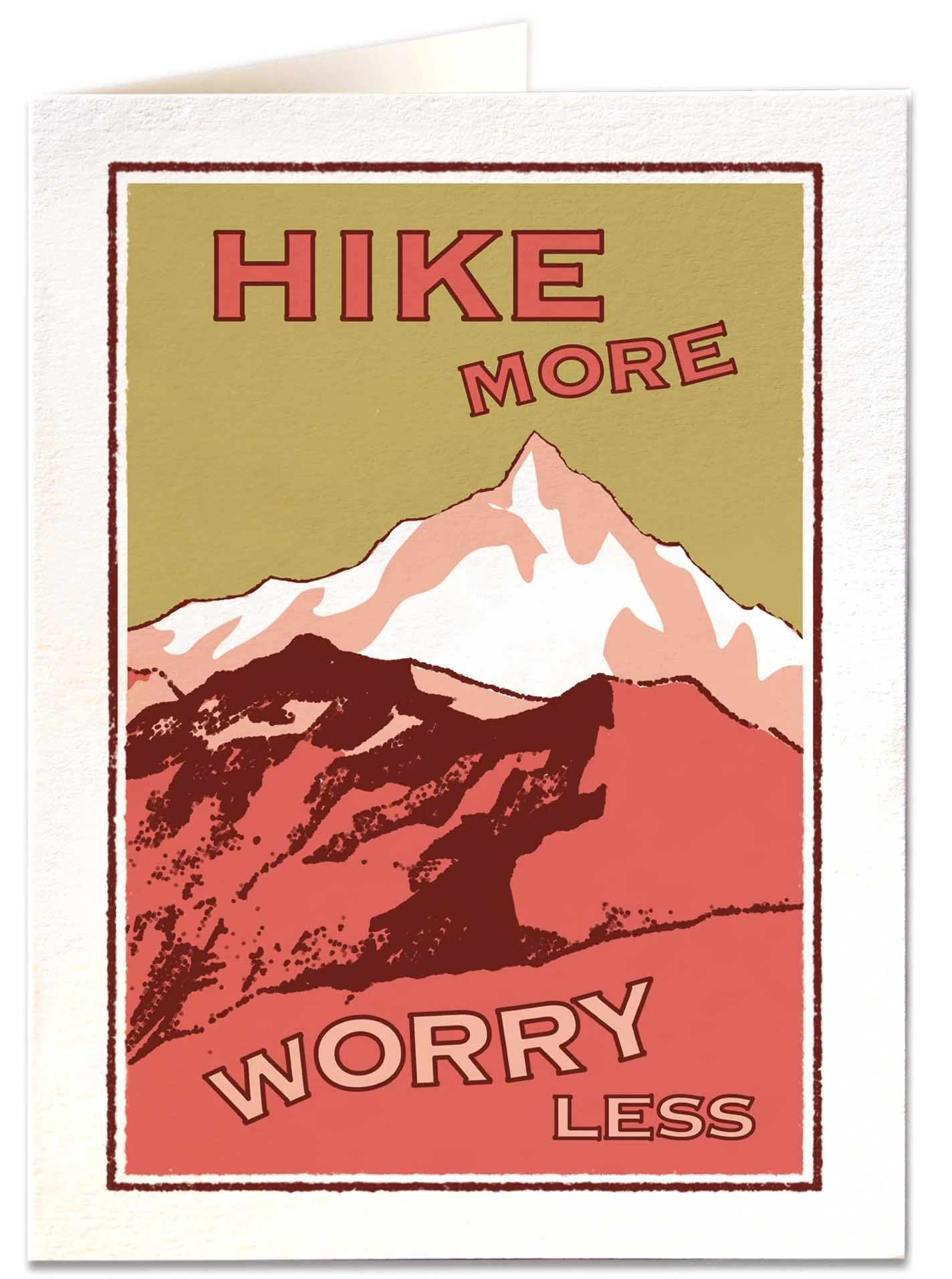 Hike More Worry Less card
