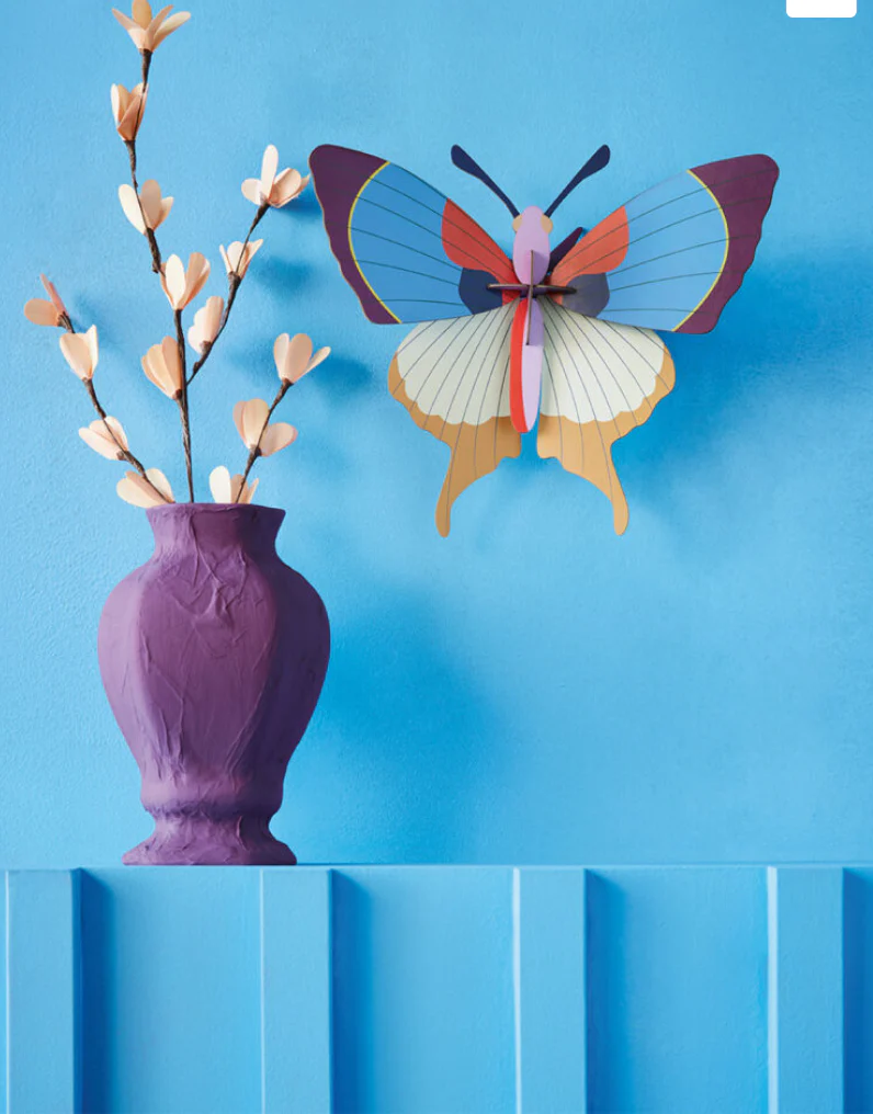 Studio Roof: Wall Decoration Plum Fringe Butterfly - Image 3