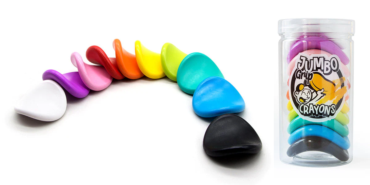 Jumbo Grip Colouring Crayons - Image 2