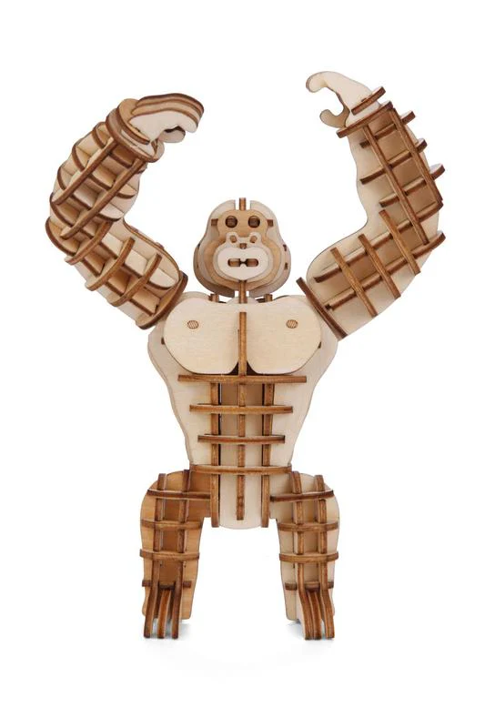 Kikkerland - Gorilla 3D Wooden Puzzle