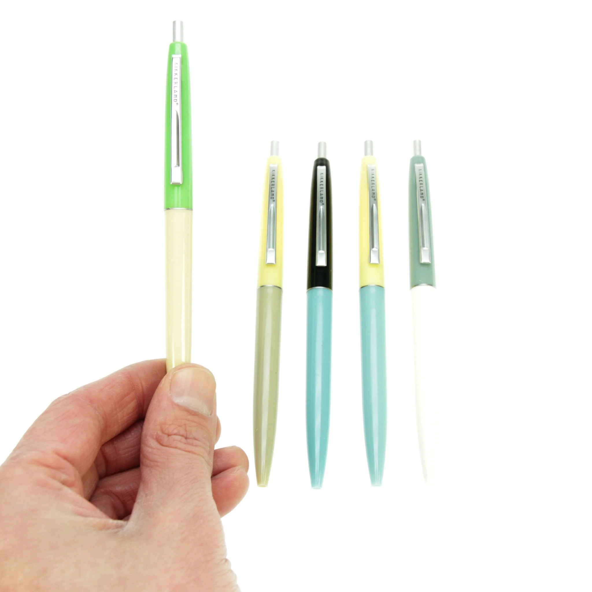 Kikkerland - Retro Pens Set of 5 - Image 2