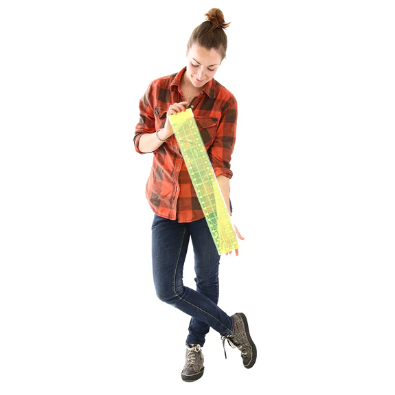 Le Summit Non-Slip Fluorescent Quilting Ruler - Image 4