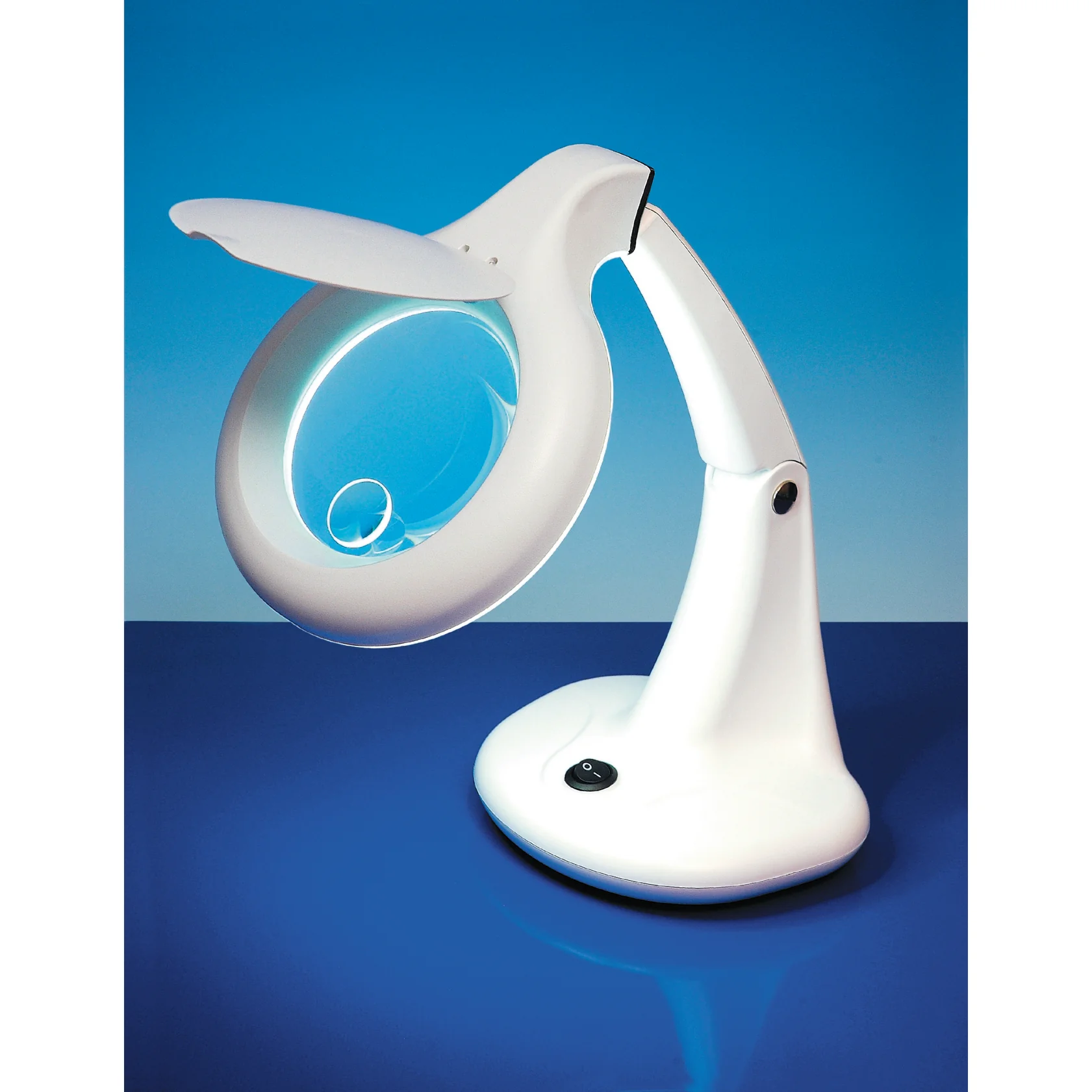 Led Compact Magnifier Table Lamp With Insert Lens - Image 2
