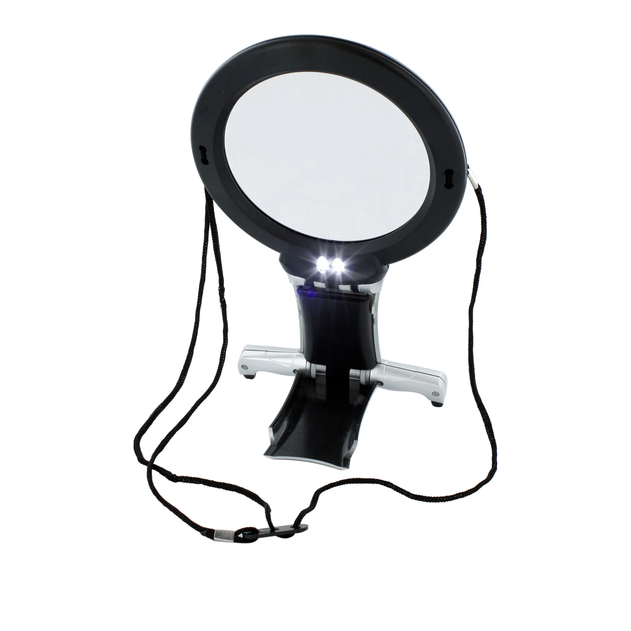 Led Neck & Desk Magnifier 2X (Inbuilt 6X Mini Lens)
