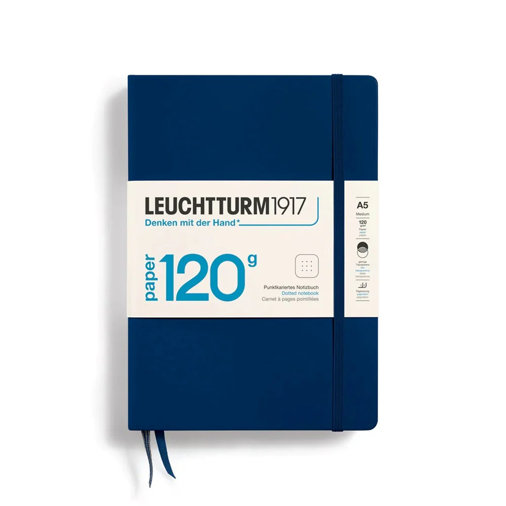 Leuchtturm 120G Notebook A5 - Navy - Image 2