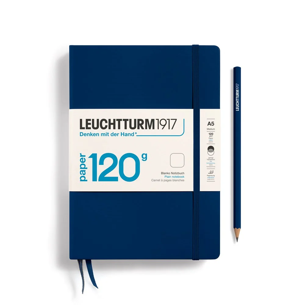Leuchtturm 120G Notebook A5 - Navy - Image 3