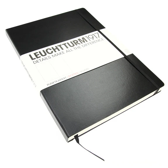 Leuchtturm 1917 A4+ Black Classic Master Notebook Dotted - Image 2