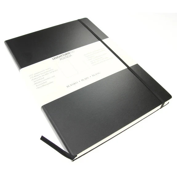 Leuchtturm 1917 A4+ Black Classic Master Notebook Plain - Image 2