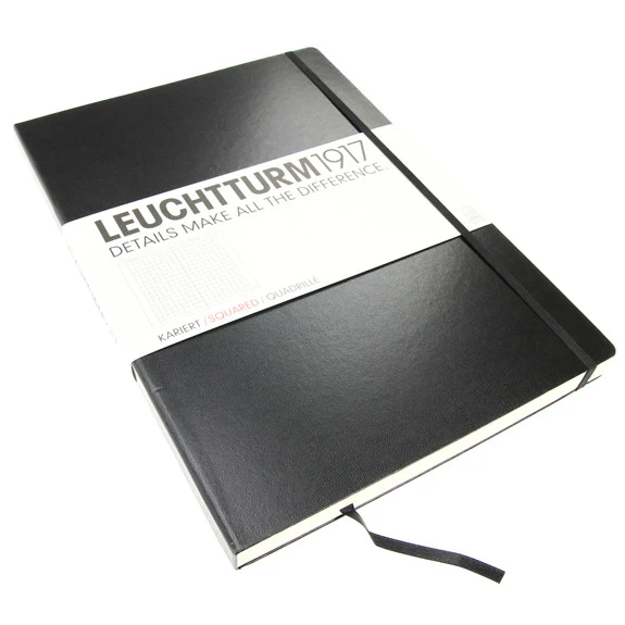 Leuchtturm 1917 A4+ Black Classic Master Notebook Squared - Image 2