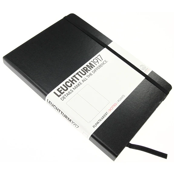 Leuchtturm 1917 Classic Black Hardcover Medium Notebook Dotted - Image 2