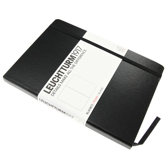 Leuchtturm 1917 Classic Black Hardcover Medium Notebook Plain - Image 2