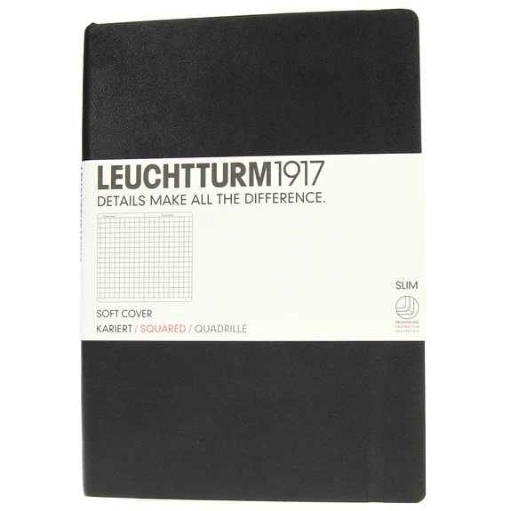 Leuchtturm 1917 Classic Black Softcover Medium Notebooks - Image 3