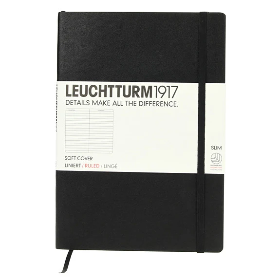 Leuchtturm 1917 Classic Black Softcover Medium Notebooks - Image 4