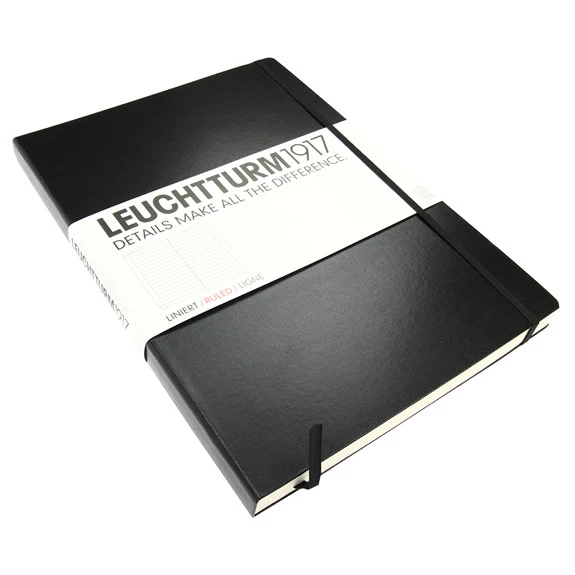 Leuchtturm 1917 A4+ Black Classic Master Notebook Ruled - Image 3