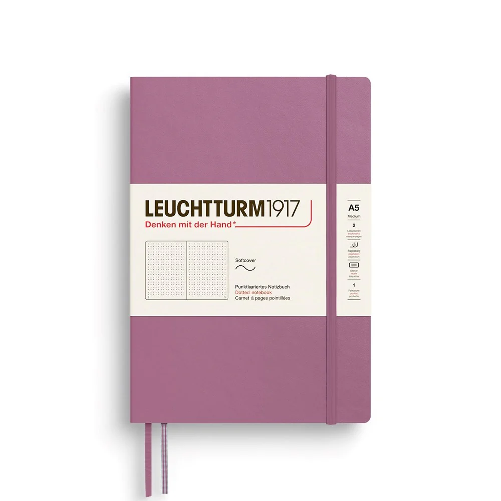 Leuchtturm 1917 Notebook Medium (A5) Softcover - Dusty Rose - Image 2