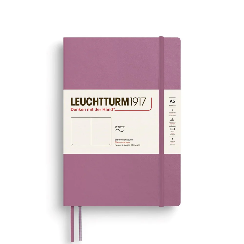 Leuchtturm 1917 Notebook Medium (A5) Softcover - Dusty Rose - Image 3