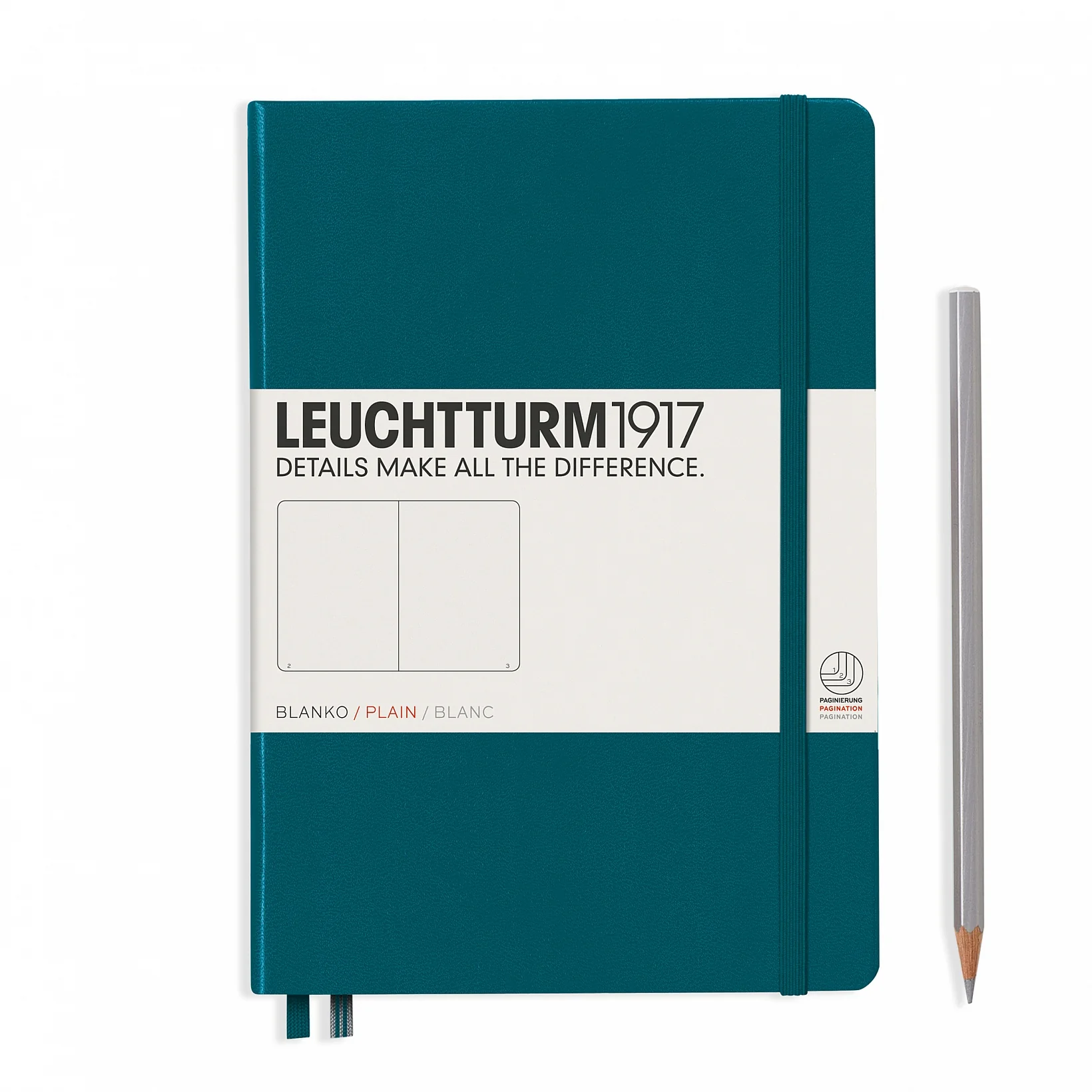 Leuchtturm 1917 Notebook Medium Plain Pacific