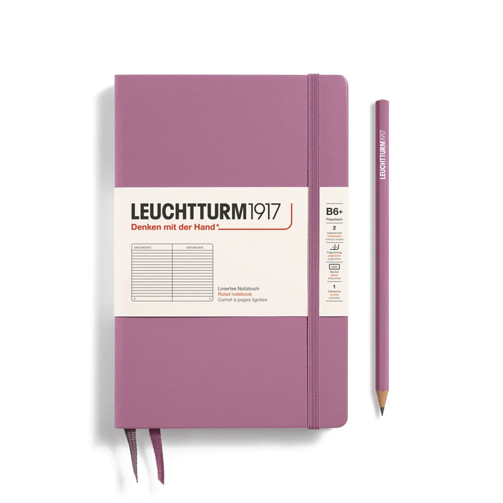 Leuchtturm 1917 Notebook Paperback (B6+) Hardcover - Dusty Rose