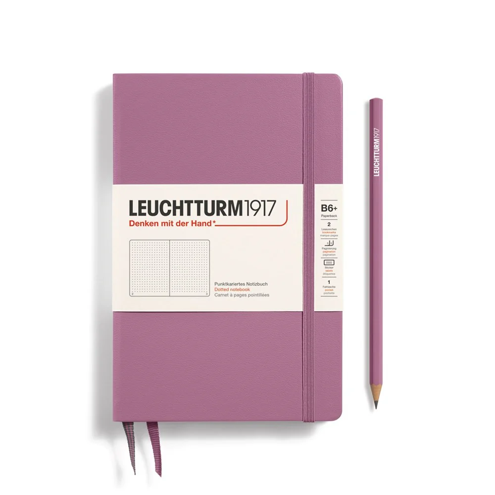 Leuchtturm 1917 Notebook Paperback (B6+) Hardcover - Dusty Rose - Image 2