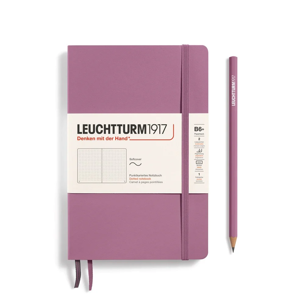 Leuchtturm 1917 Notebook Paperback (B6+) Softcover - Dusty Rose - Image 2