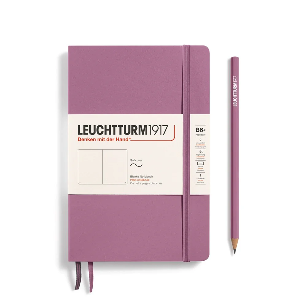 Leuchtturm 1917 Notebook Paperback (B6+) Softcover - Dusty Rose - Image 3