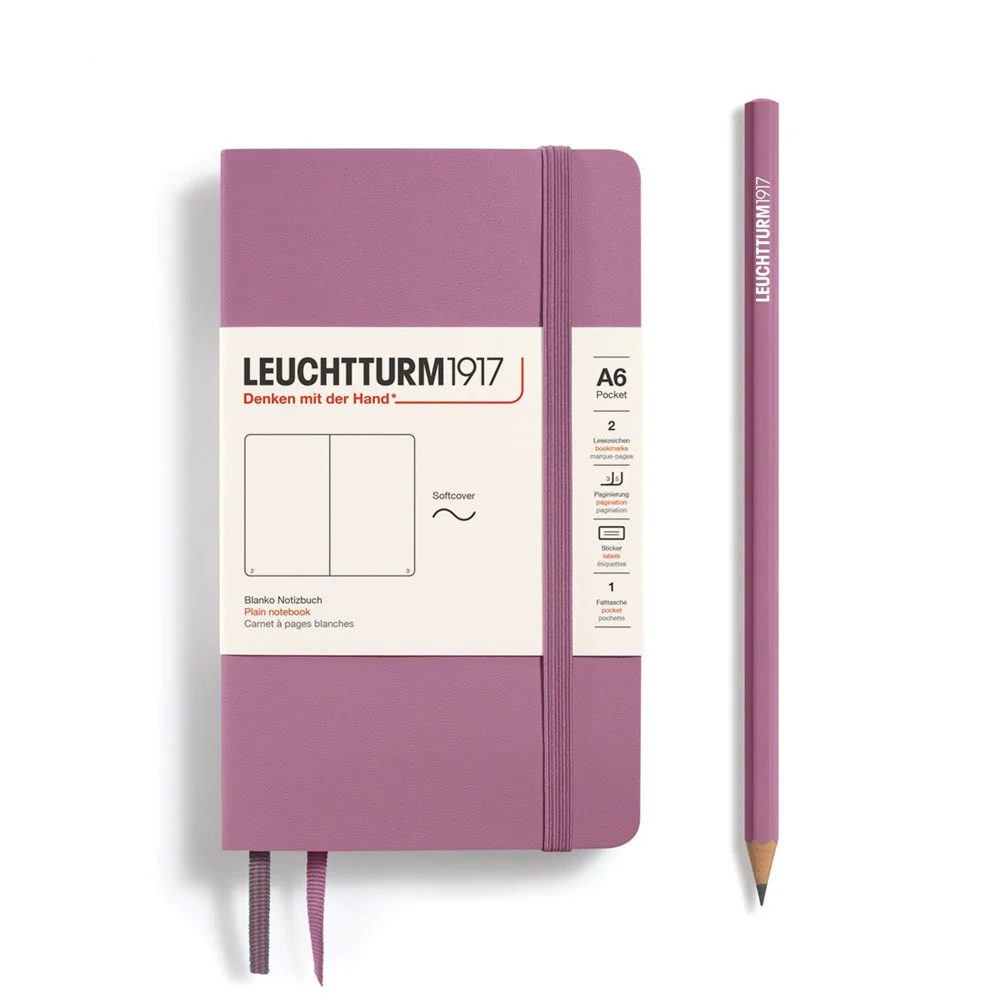 Leuchtturm 1917 Notebook Pocket (A6) Softcover - Dusty Rose - Image 3