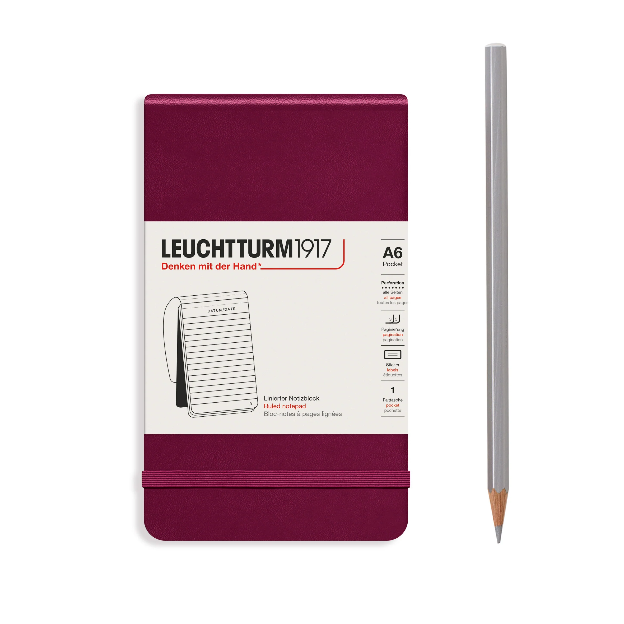 Leuchtturm 1917 Notepad Pocket A6 - Image 4