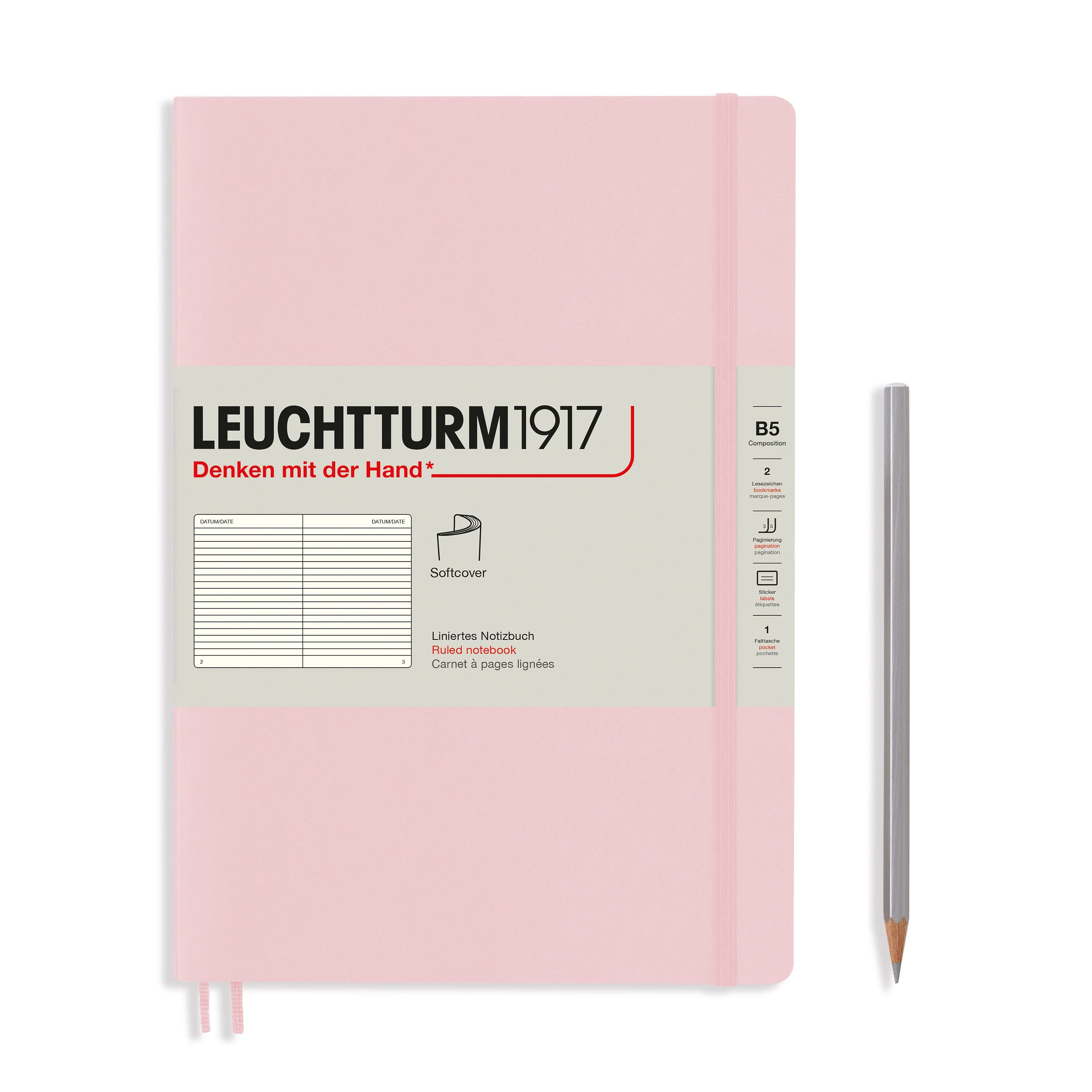 Leuchtturm Notebook (B5), Softcover Ruled