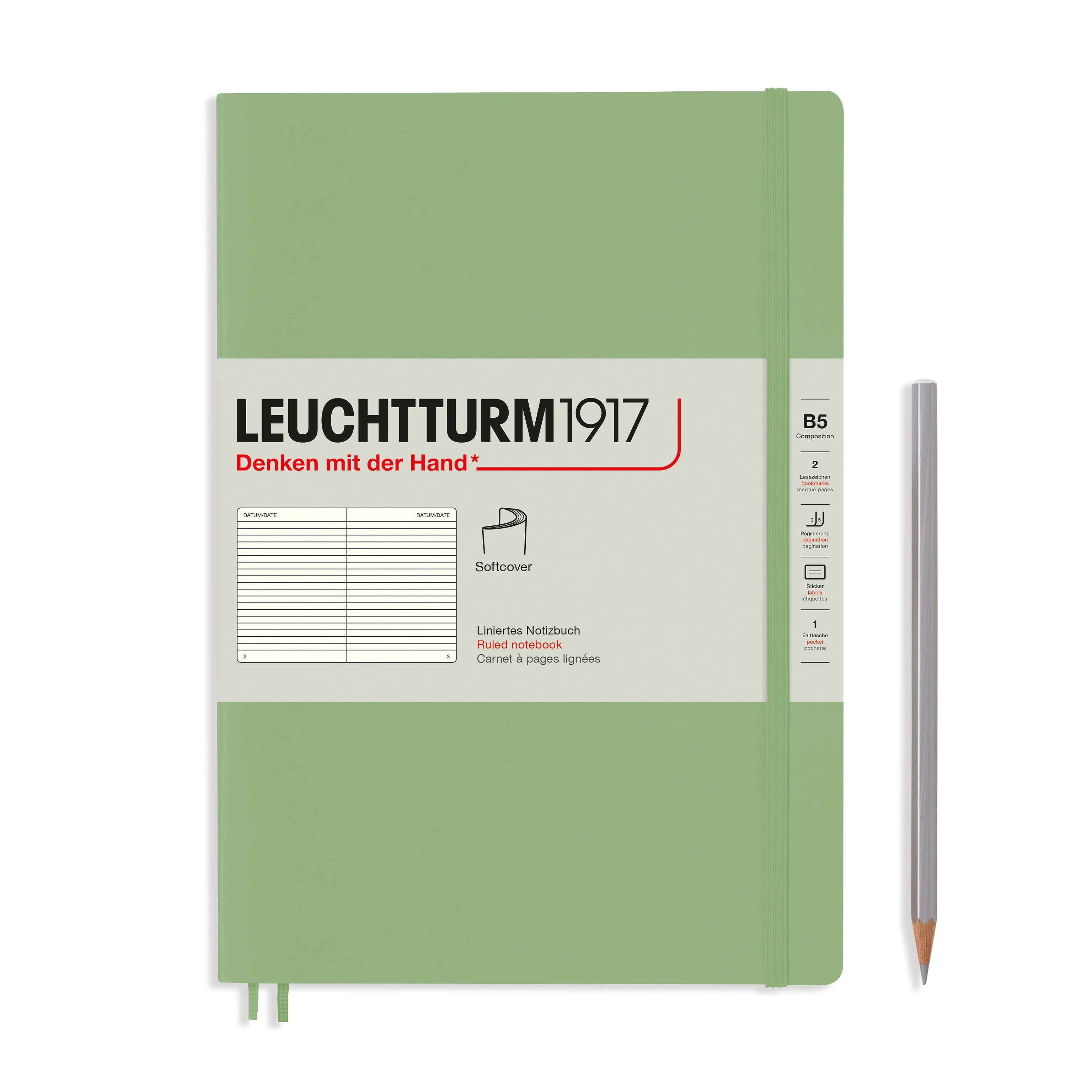 Leuchtturm Notebook (B5), Softcover Ruled - Image 2