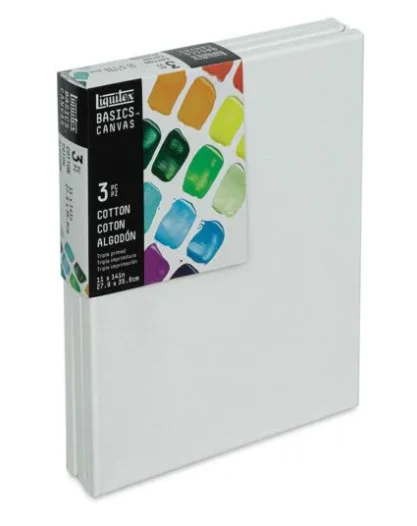 LQX Basics Cotton Canvas x3 - 11 x 14in