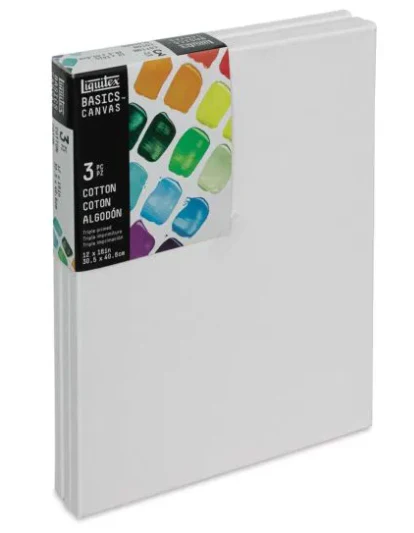 LQX Basics Cotton Canvas x3 - 12 x 16in