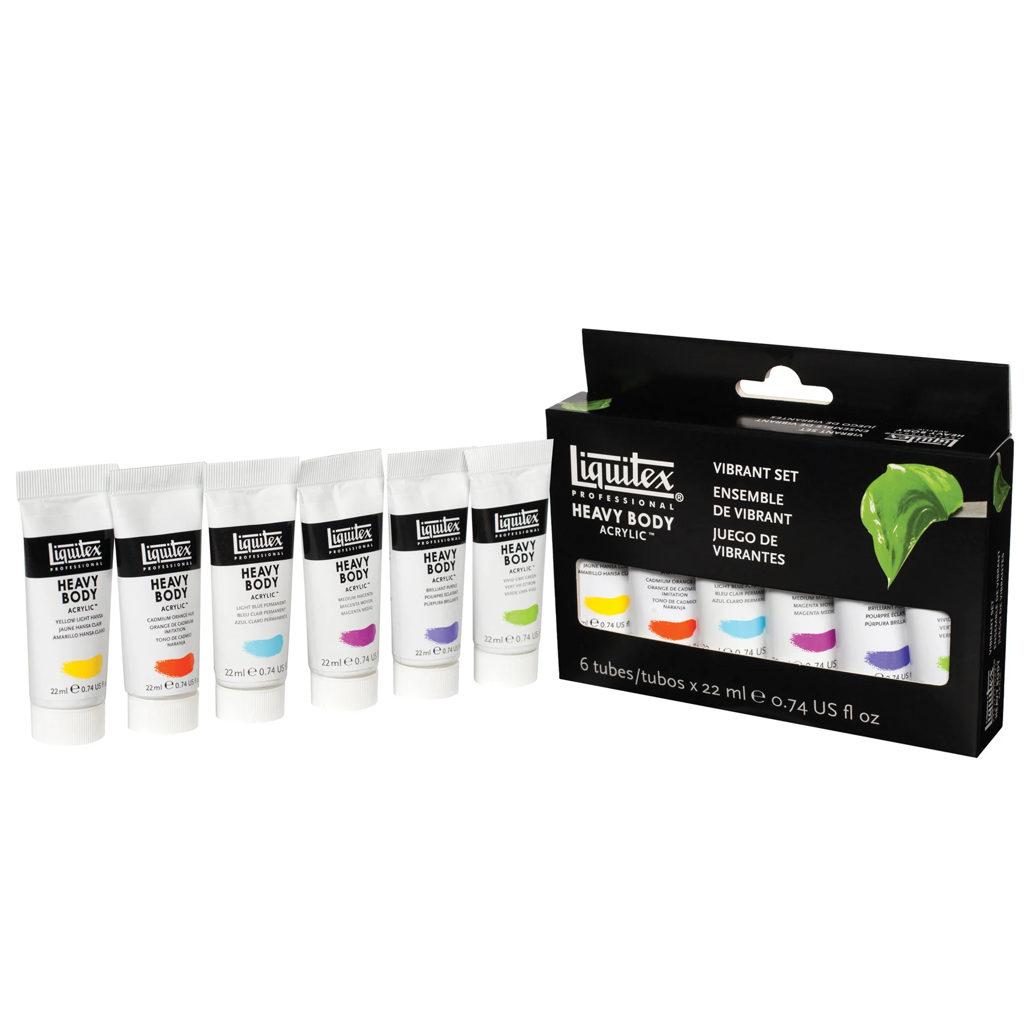 LQX Pro Heavy Body Acyrlic Vibrant Set 6 x 22ml