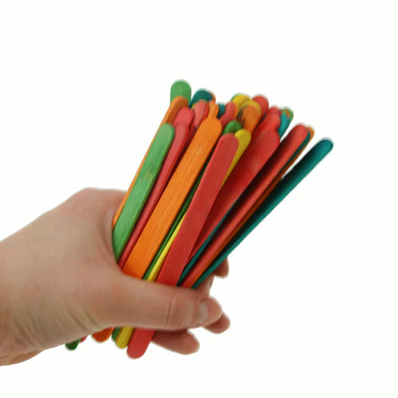Lollipop Sticks - Assorted Colours 1000 Pk - Image 2