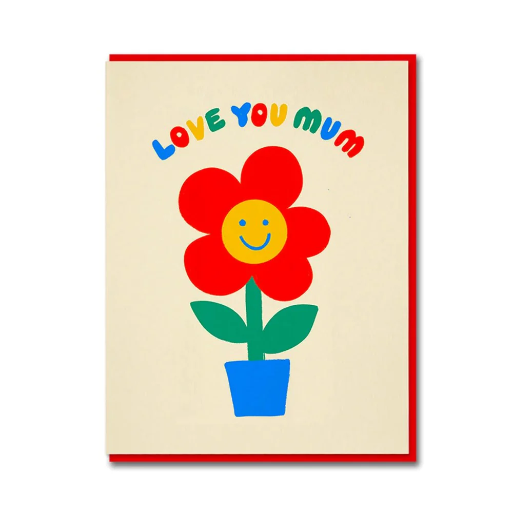 Love You Mum Flowerpot Card