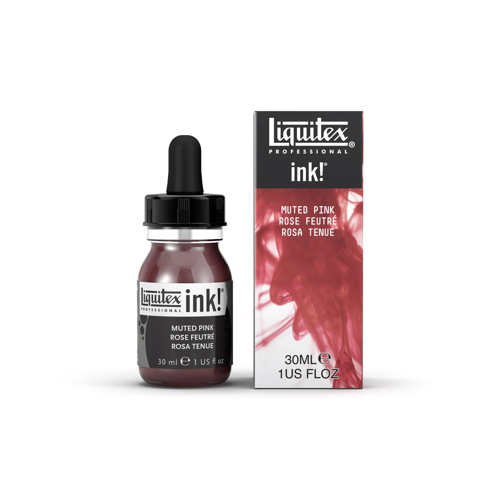 LQX Pro Acrylic Ink 30ml Pink Muted Colour