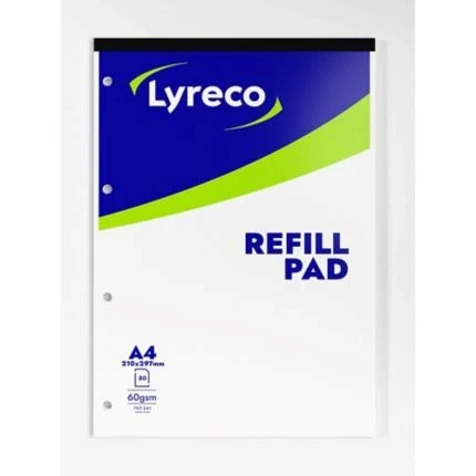 Lyreco Ruled Refill Pad A4 60gsm
