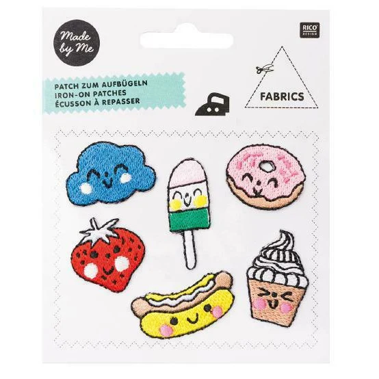 Made By Me Iron-On Patches Happy Faces