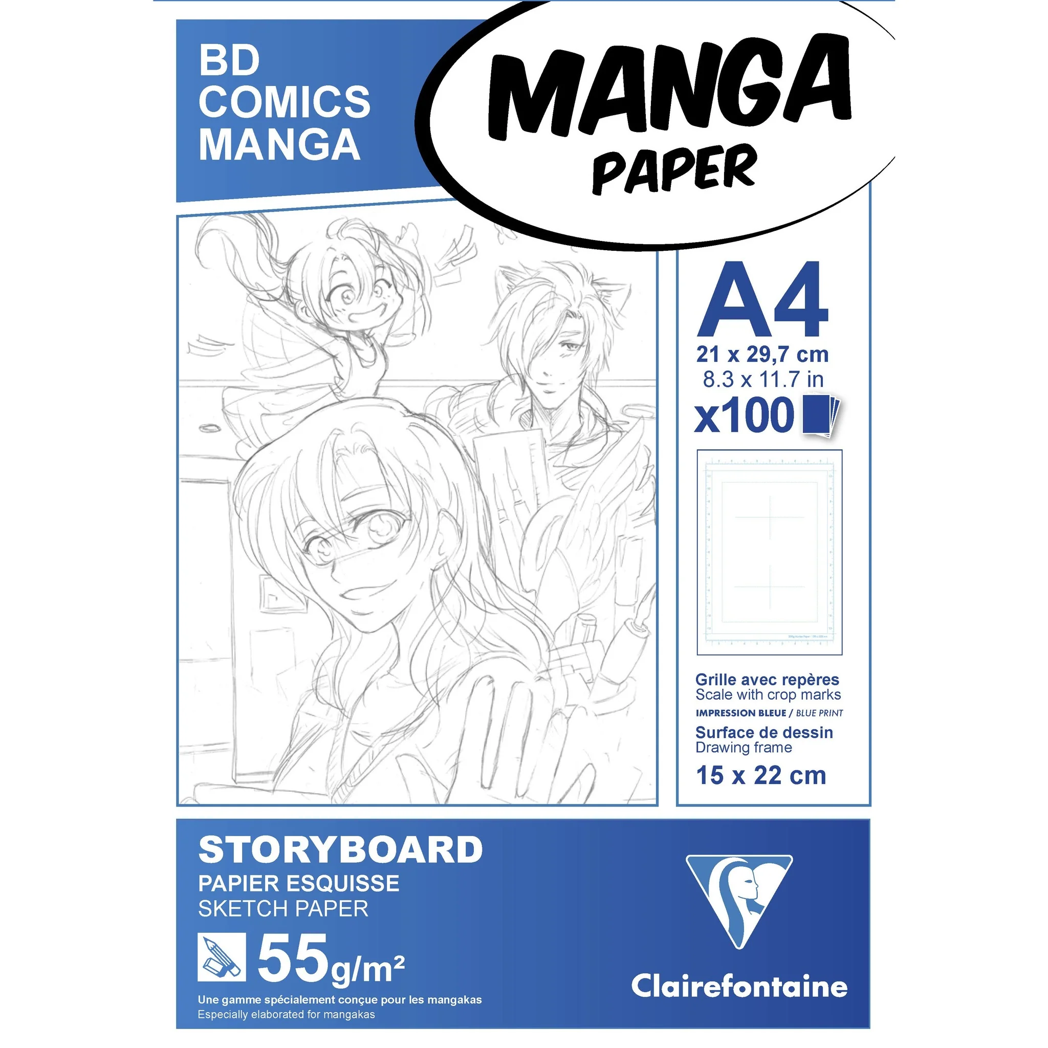 Manga Storyboard Pad A4 F.6S