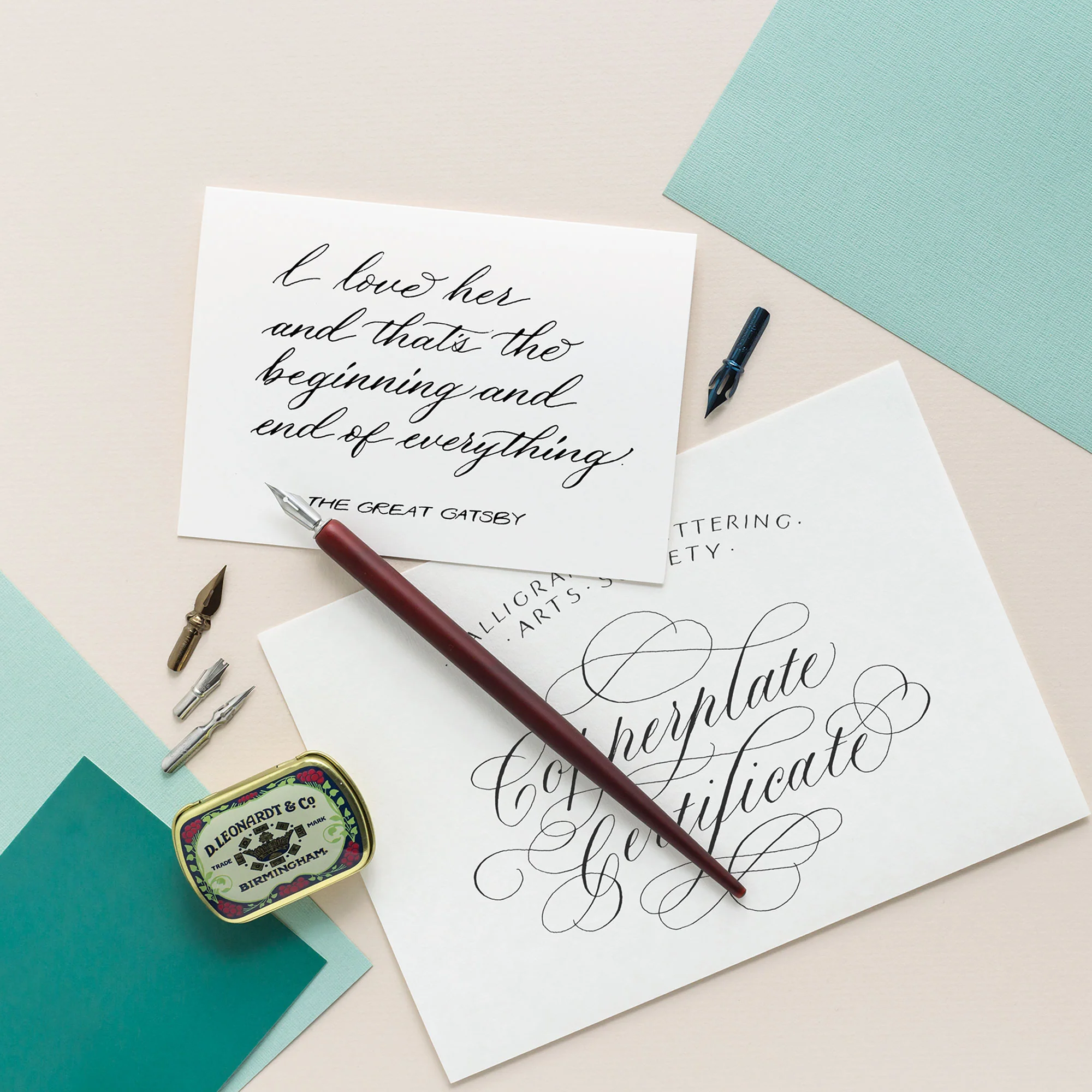 Manuscript Dip Pen Set Copperplate & Shadow - Image 2
