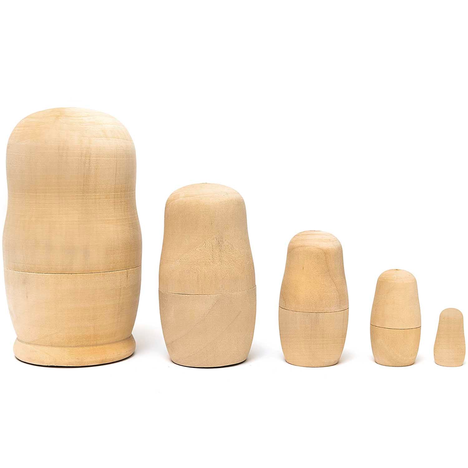 Made By Me Matryoshka Doll Blanks 5pk - Image 2