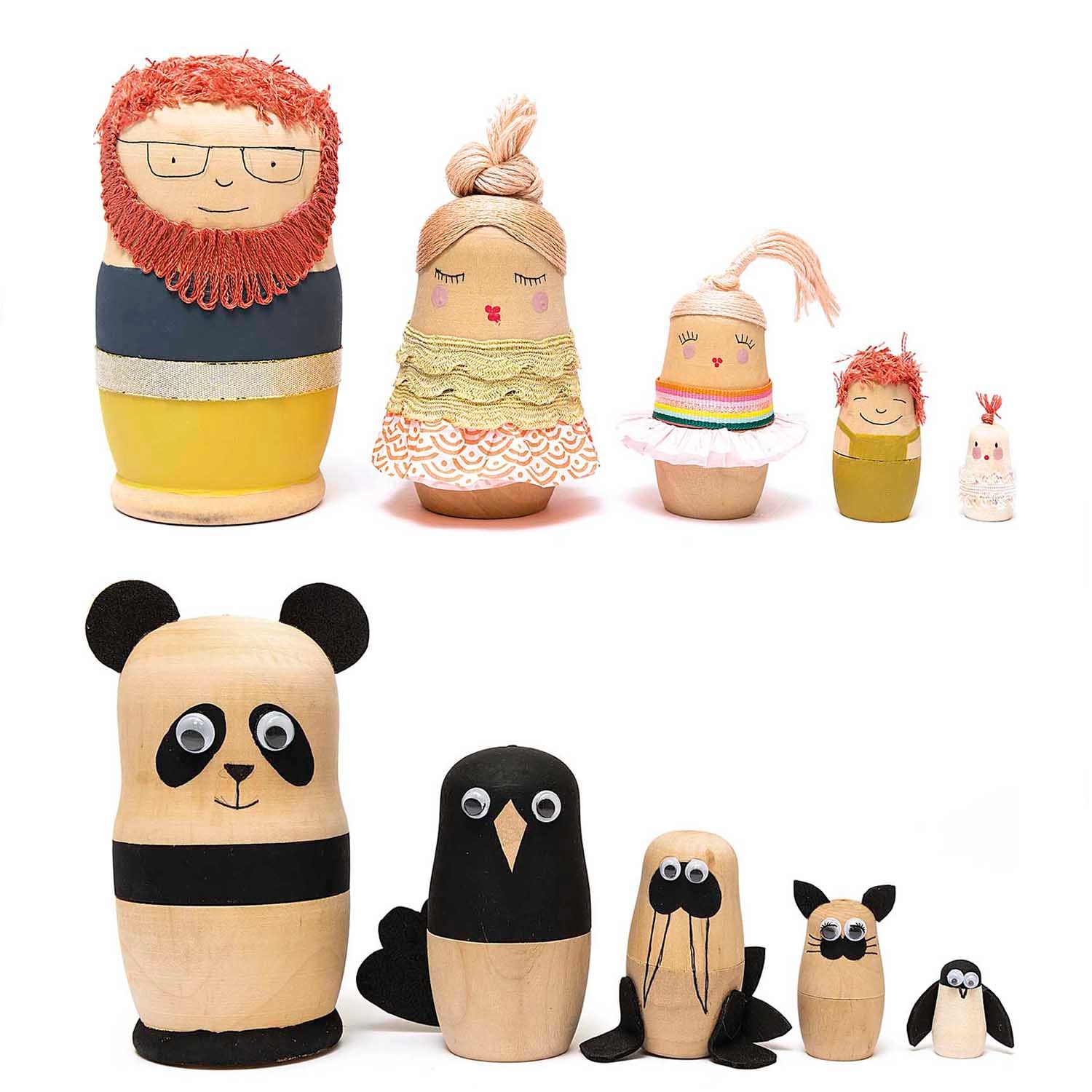 Made By Me Matryoshka Doll Blanks 5pk - Image 3
