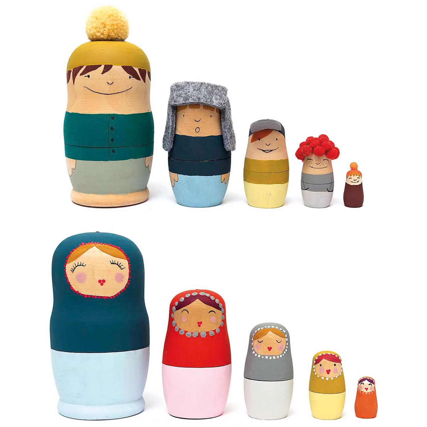 Made By Me Matryoshka Doll Blanks 5pk - Image 4