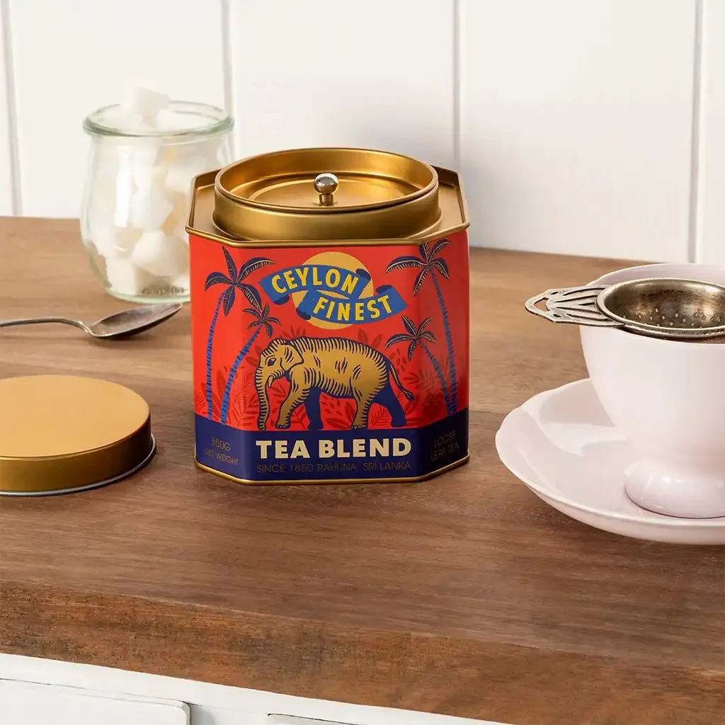Metal Tea Caddy - Ceylon Finest - Image 3