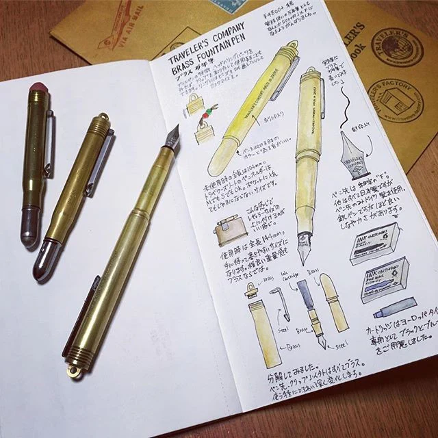 Midori: Brass Fountain Pen - Image 4